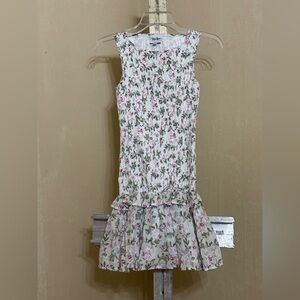 Sky to Moon Floral Smocked Dress Sz Medium